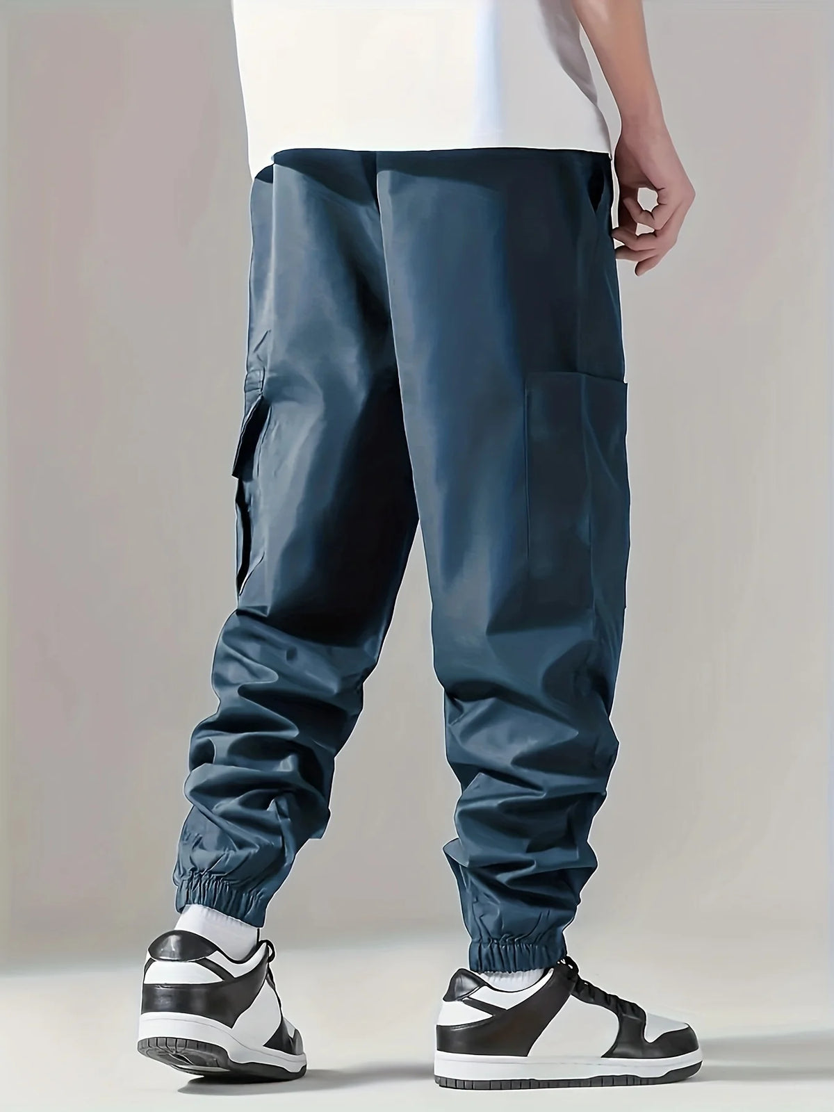Men's Cargo Pants, Thin Trousers, Comfortable and Breathable, Outdoor Casual, Wearable, Running, Cycling, Multi-pocket 004