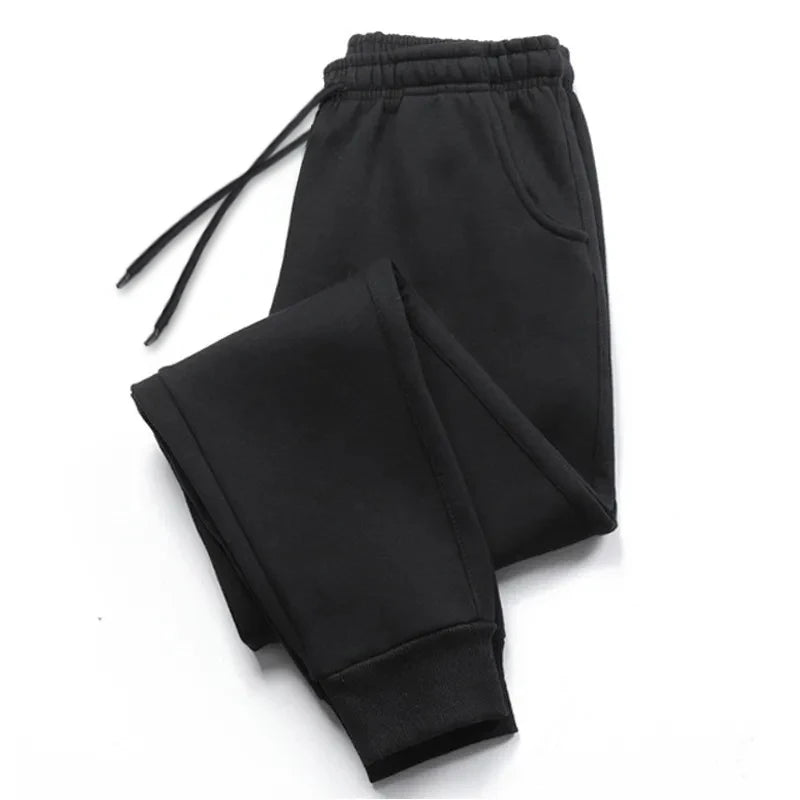 Men's Sweatpants Spring Autumn Fleece Pants Sport Gym Long Pants Casual Drawstring Pockets Trousers Oversize Sweatpants For Men