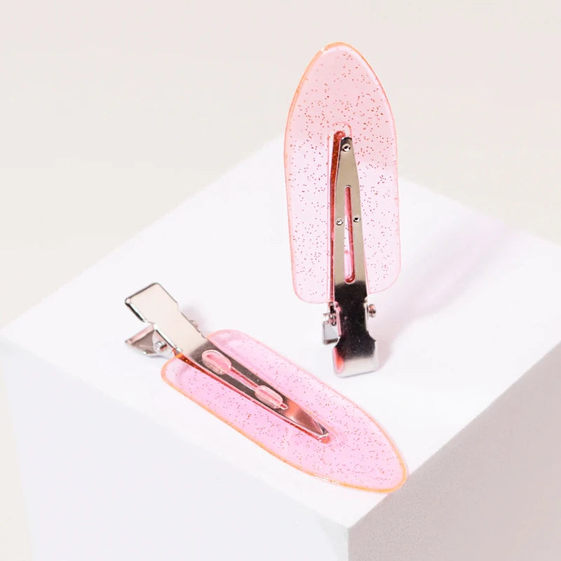 10pcs seamless fashion girl transparent hair clips, makeup facial accessory clips styling hair clips Special for real hair wigs