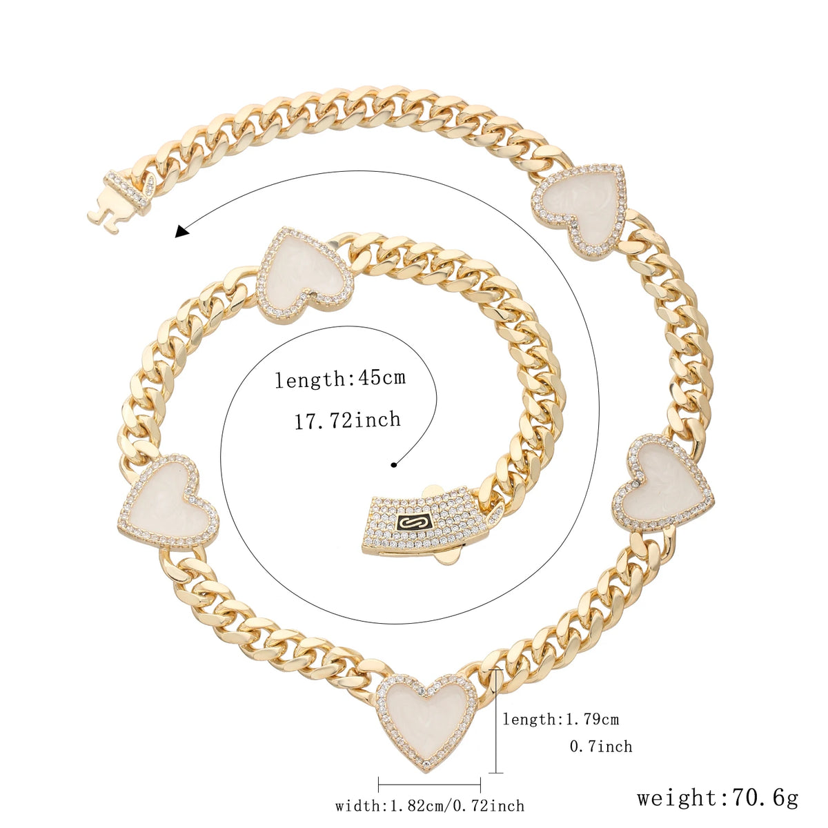 Fashionable love necklace 14K brass 8N multi-style heart-shaped necklace for women Christmas birthday New Year romantic gift