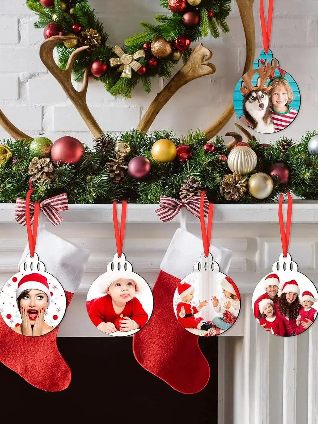 Sublimation Ornament Blank Sublimation Double Sided Blanks Christmas Ornament Blank Personalized Sublimation Blank Pendants DIY