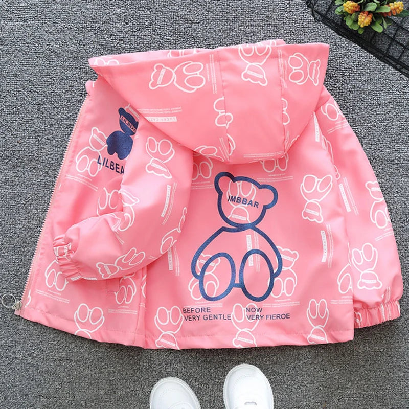 3-8 Years Girls Cotton Jacket 2025 Winter New Black Thick Warm Hooded Zipper Windbreaker Coat For Boys Cold-proof Down Snowsuit