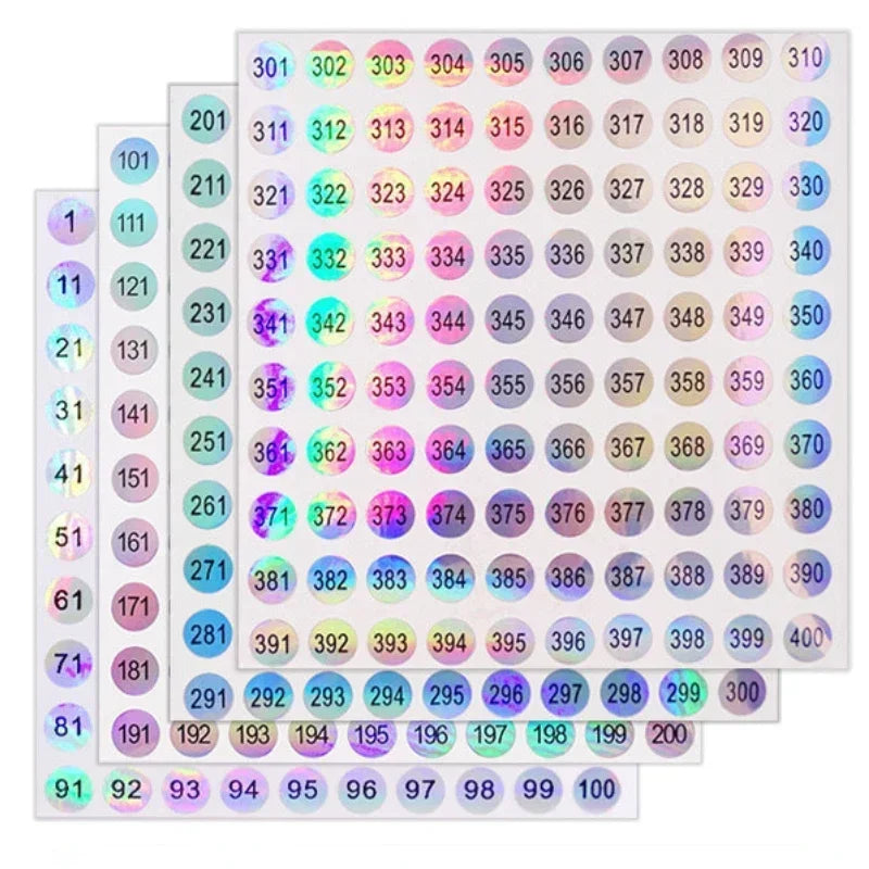 1Pcs Nail Polish Number Sticker Label Color Gel Varnish Glue Bottle Lipstick Nails Tips Display Mark Numbering Manicure Tool