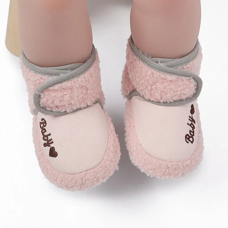 Warm Infant Toddler Crib Snow Boots Soft Comfortable Infant Girls Boys Anti-Slip Socks Slipper Newborn Baby Shoes