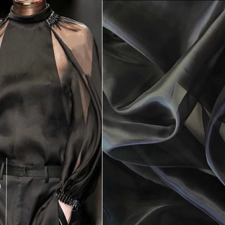 3/5/10m  Crystal Sheer Organza Voile Fabric - Ideal Material for Making Clothing and DIY Crafts, By the Meter