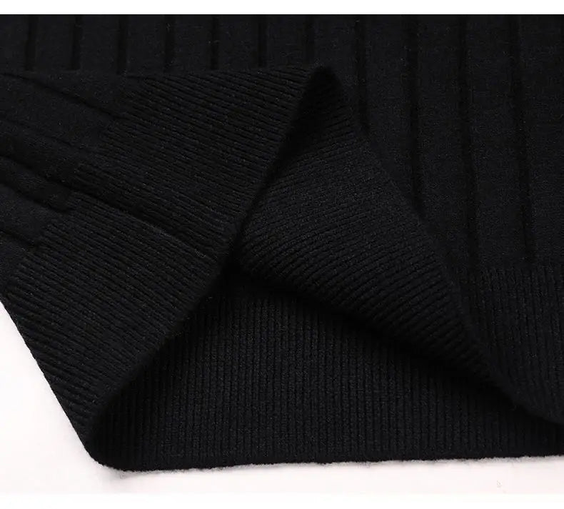 Trend Fashion Autumn Winter Sweaters Men Solid O-Neck Screw Thread Thicken Smart Casual Long Sleeve Slim Pullovers Knitted Tops