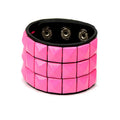 Fashion Punk Leather Bracelet Unisex Black Cuff Adjustable Rock Style Wristband Jewelry for Men Women Gifts