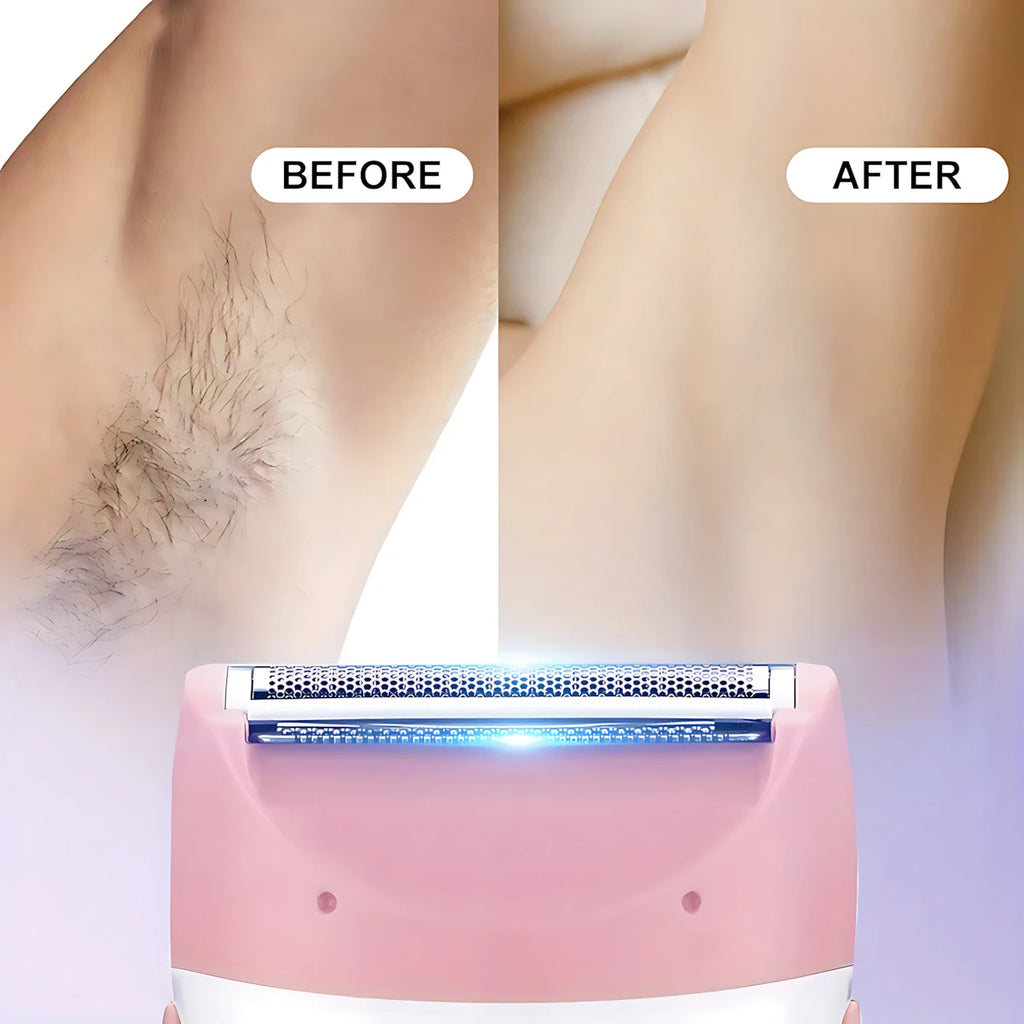 Women Body Trimmer Shaver Electric Underarm Hair Razor Arm Leg Bikini Line Groin Hair Trimmers Rechargeable Battery Grooming Kit