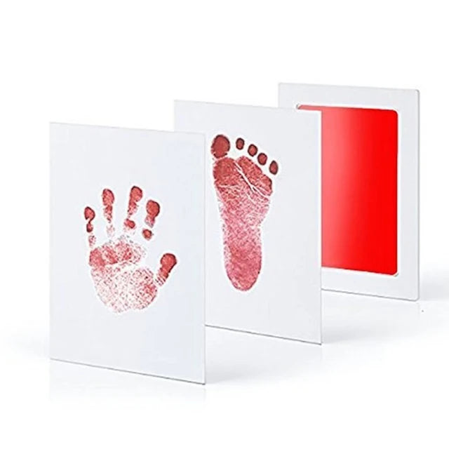 DIY-Set für Baby-Hand- und Fußabdrücke, Stempelkissen, Fotorahmen, Handabdruck für Kleinkinder, Souvenir-Accessoires, sicheres, sauberes Babyparty-Geschenk