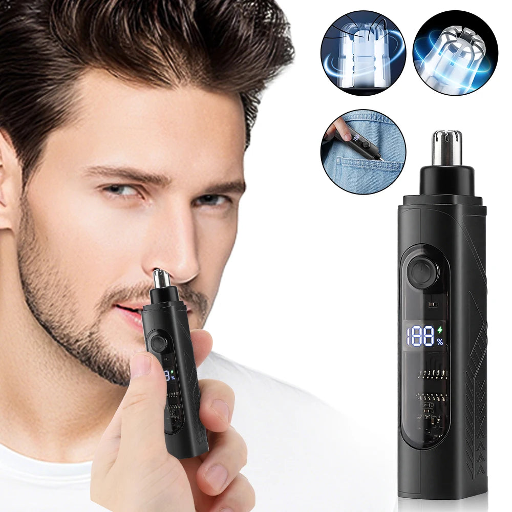 Electric Nose Hair Trimmer Mini Implement Shaver Clipper for Men Women Ear Neck Eyebrow Trimmer Shaver Man's Clean Trimer