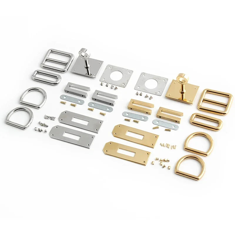 High Qualaity Stainless Steel Metal Clasp Wholesale Bag Twist Turn Lock Set of Lock For Woman Handbag Purse Hardware Accessories