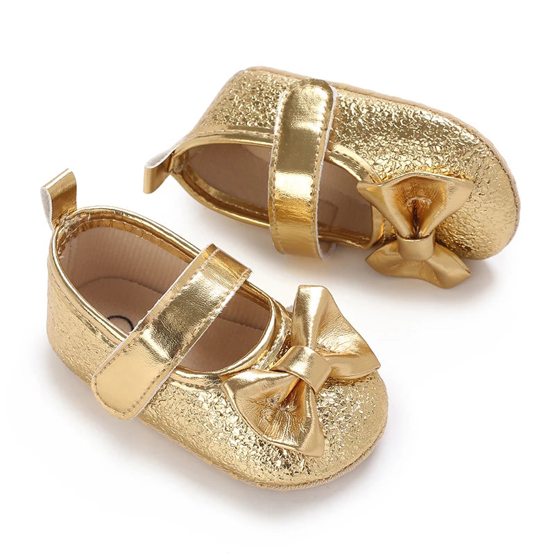 Spring and Autumn Baby Princess Shoes Cute Bow Baby Shoes Soft Bottom Anti slip Baby Sneakers