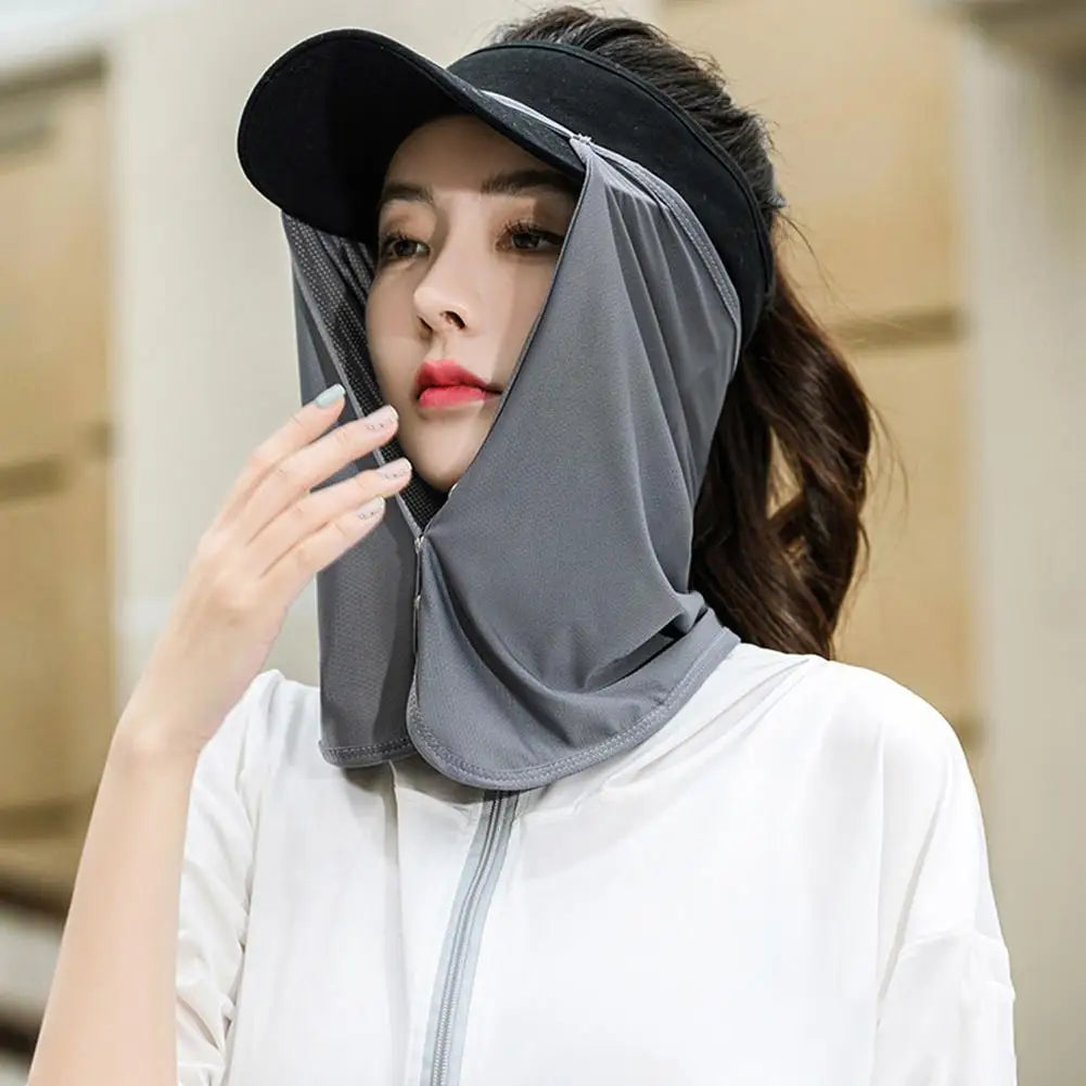 Face Summer Outdoor Cap Mask For Women Face Scarves For Men Sunscreen Veil Sunscreen Mask Anti-uv Face Cover Face Scarf