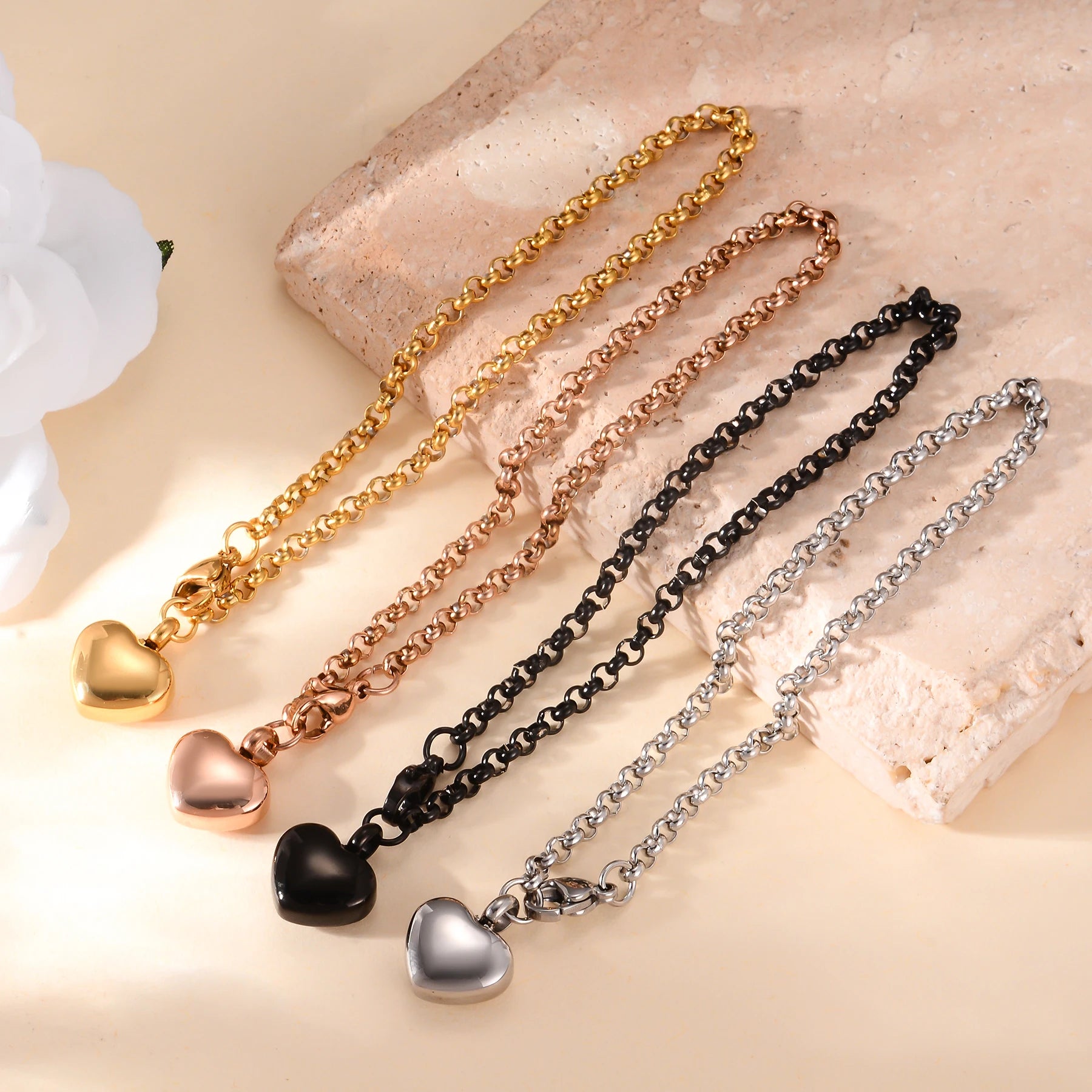 Pulsera de urna de cenizas de acero inoxidable, pulsera de urna funeraria para cenizas