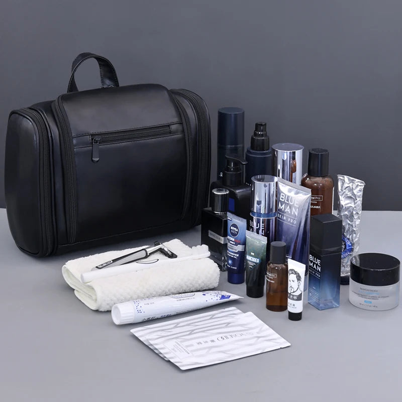 New Large-capacity Waterproof Toiletry Storage Bag with Hook, Portable Cosmetic Bag, Wet and Dry SeparationTravel Toiletry Bag