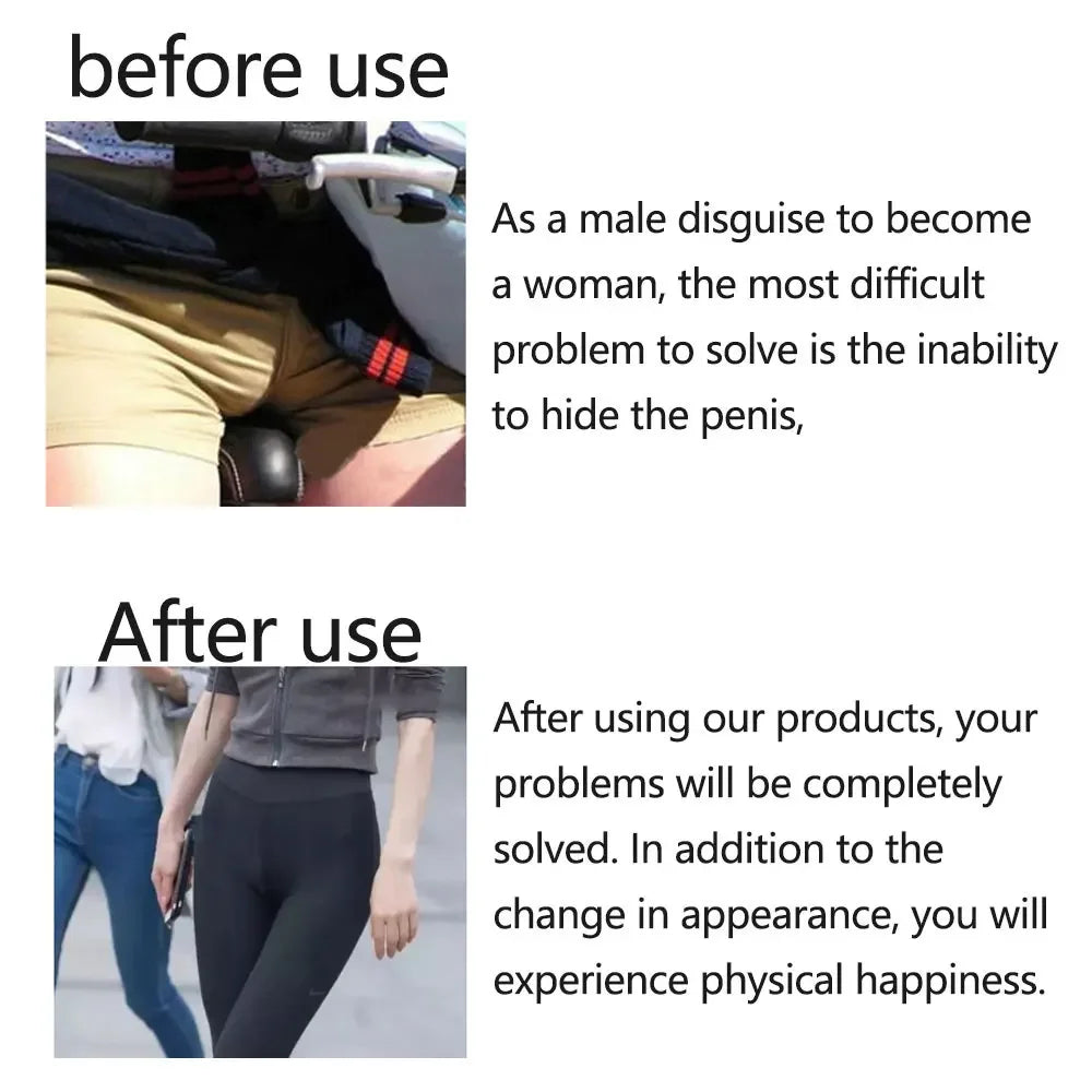Simulated Silicone Fake Vaginal Pants Underwear Briefs Trans Panties Hide Penis For Crossdresser Shemale Drag-queen Cosplay Gays