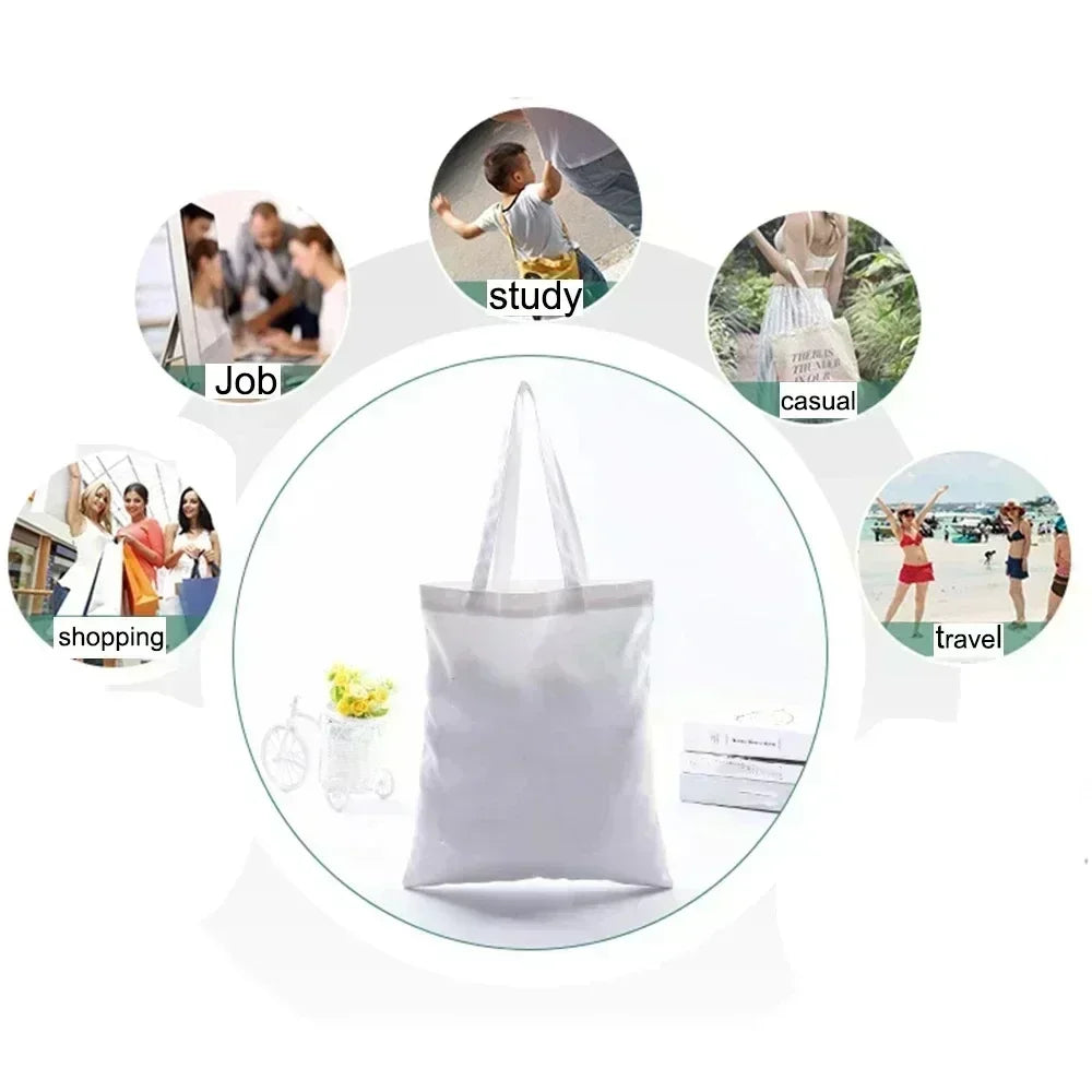 New York printed Women Shoulder Bags Reusable Casual Girl Handbags Gift Canvas Lady Tote Handbag Large Capacity Shopping Bag