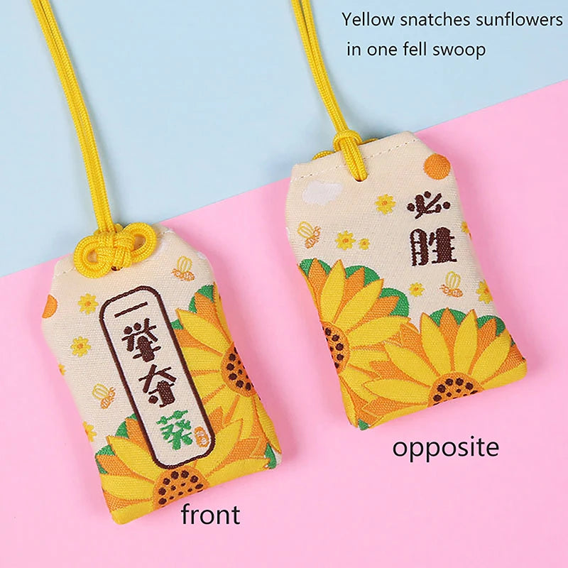 1pcs Kid Gift Pendant New Classic Japanese Prayer Imperial Amulet Omamori Fortune Success WorkGod Of Wealth Small Blessing Bag