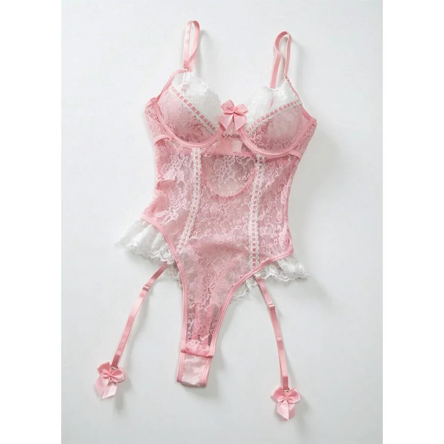 Sexy Crotchless Lingerie Women Hollow Sexiest Bodysuit Erotic Costumes Baby Doll Dress Elastic Porn Underwear Open Crotch Outfit