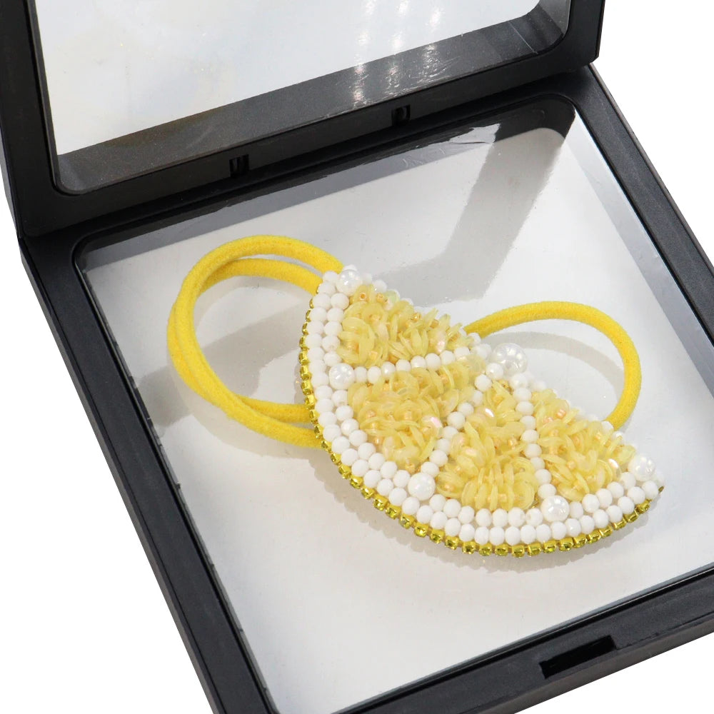 Aufnäher Perlen Pailletten Strass Früchte Schmetterling Fisch Seepferdchen Perlen Quasten, DIY zum Verzieren von Taschen Kleidung Schlüsselbändern