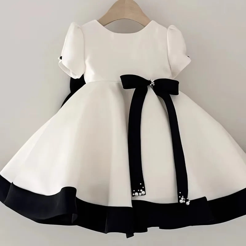 New Children Girls Red Sequin Party Dress Puffy Tulle Princess Gown for Kids Birthday Christmas Celebration Pageant Formal Wear