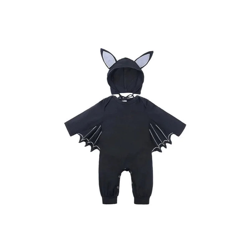 Halloween Children's Clothing Skull Skeleton Costume Bat-shaped Romper Baby Onesie