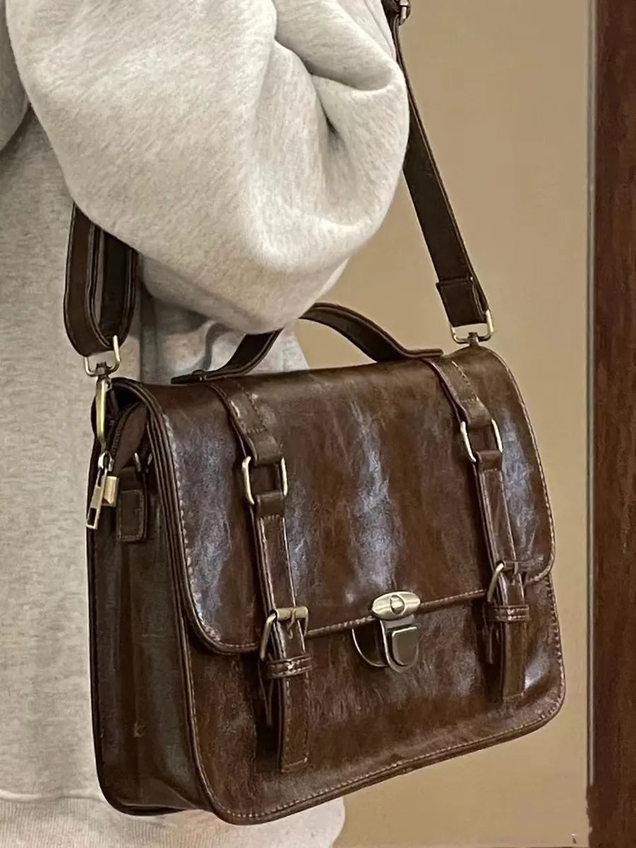 Japanese Students Vintage Women Handbags Crossbody Streetwear Preppy Y2k Fashion Messenger Bag Trendy All Match Casual Backpacks