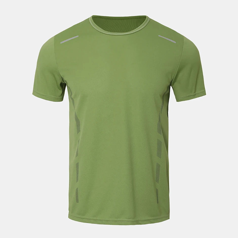 1/4 Uds Camiseta Holgada de Verano para Hombre, Estampada, de Secado Rápido, Manga Corta, Juvenil, Informal, Deportiva, Fitness, Transpirable, para Mediana Edad