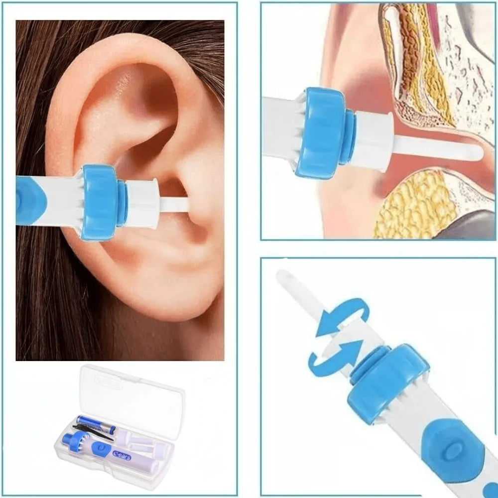 Portable Electric Ear Cleaner Earwax Removal Tool with Soft Tip Safe Suction Device Automatic Earwax Removal Kit Ear Care Tool
