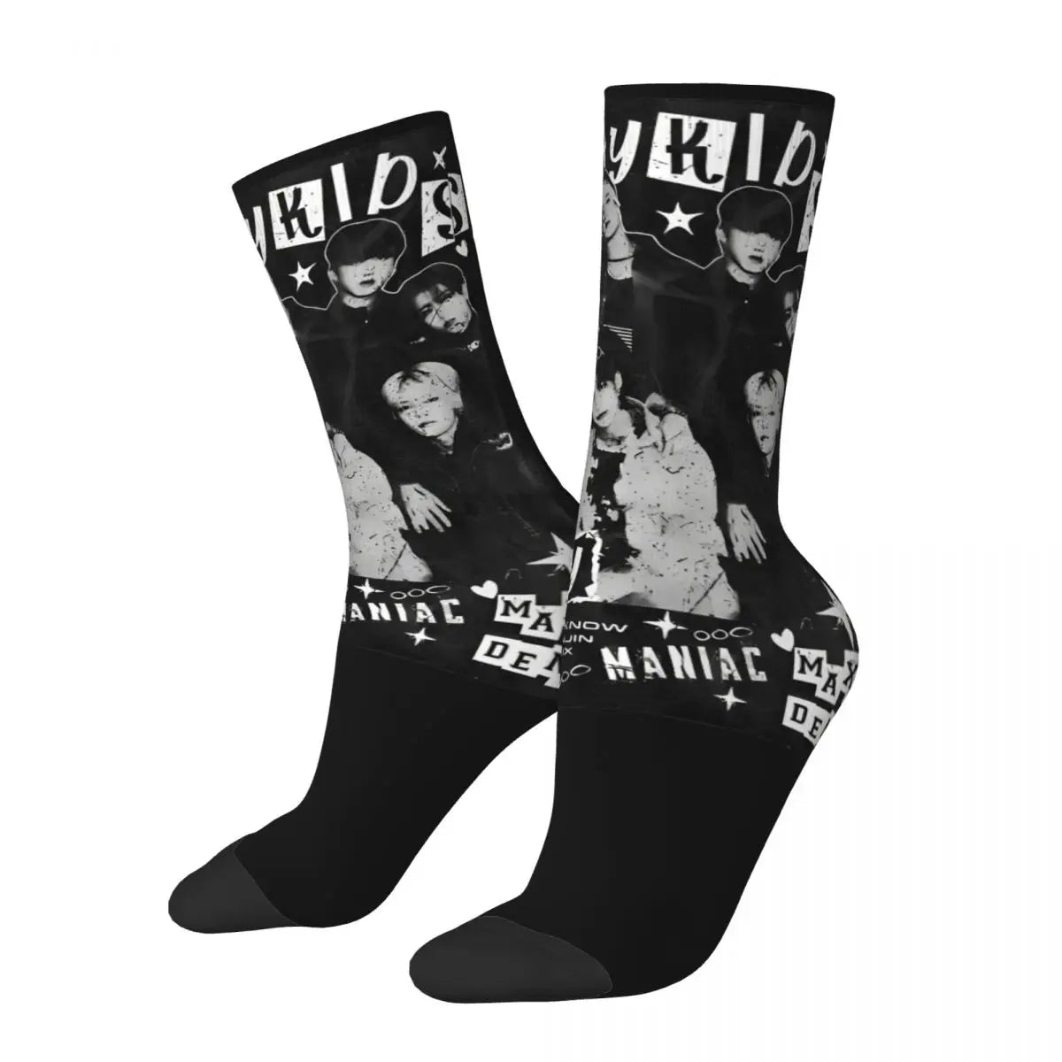 Women Men Socks Bang Chan Stockings Winter Fashion High Quality Socks Design Skateboard Anti-Slip Socks