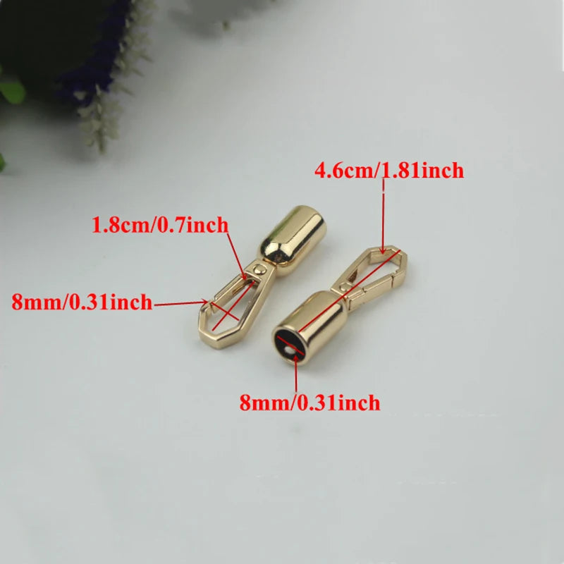 1pc Handbag Tassel Cap Clasp Hook +2pcs Screw Fastener Connector Bag Hanger Metal Buckles Bags Strap Lock DIY Accessories