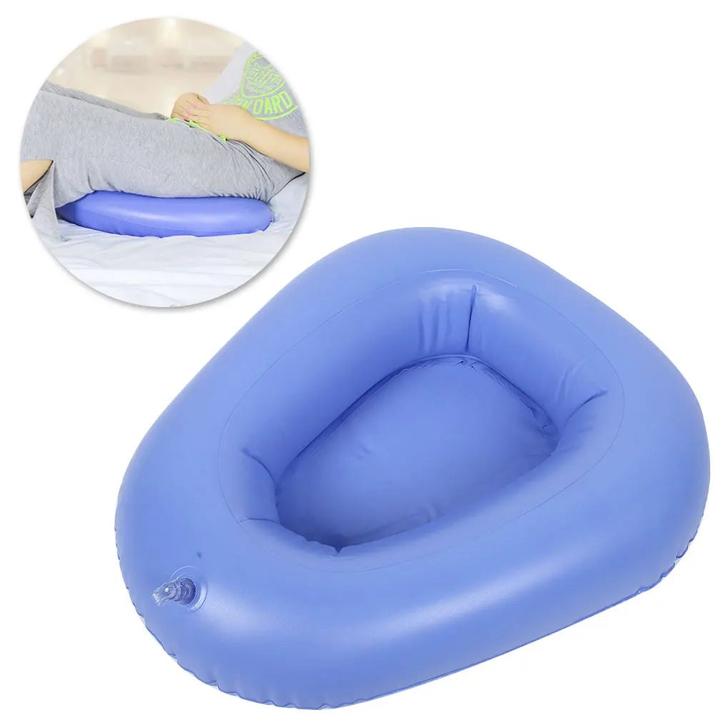 Bedpan Household Bed Pan Household Inflatable Bedpan Elderly Patients Care Anti Bedsore Air Cushion Potty Blue Inflatable Bedpan