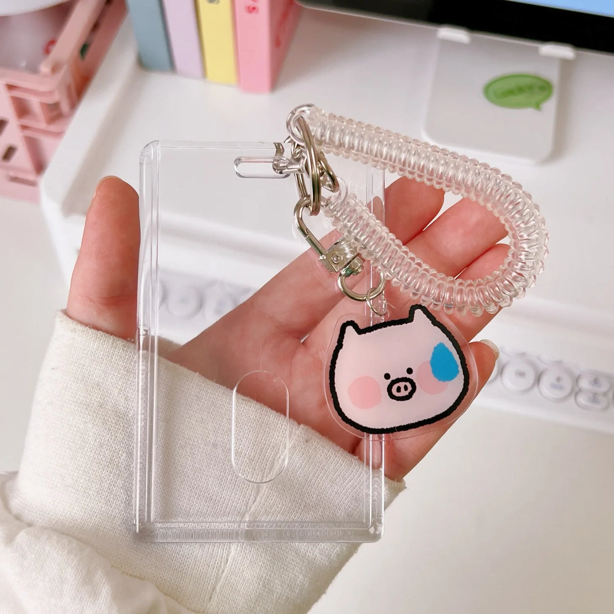1 Pcs Cute Japanese And Korean Internet Celebrity Teddy Bear Card Holder Student Portable ID Bank Card Protection Case