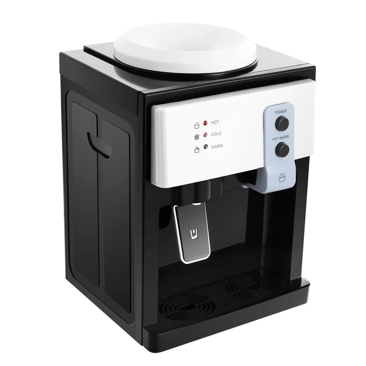 Water Cooler Dispenser Countertop Hot/Cold Drinking Machine Electric Hot Cold Water Dispenser for Home Office Use White