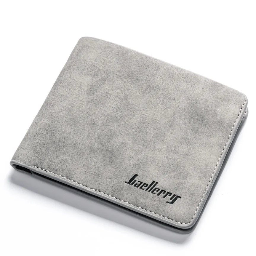 New Men Wallet Leather Business Foldable Wallet Luxury Slim  Hipster Cowhide Credit Card/ID Holders Inserts Coin Purses