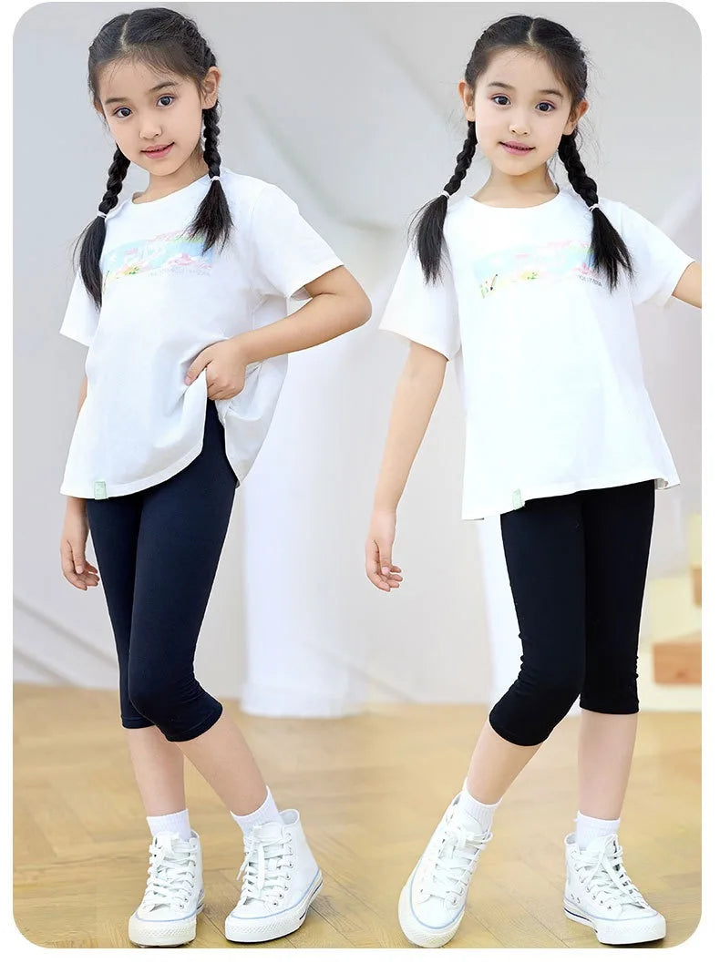 1pcs Summer Children Short Pant Student Solid Color Thin Modal Underwear Girls Leggings Casual Safety Pants Kids Sport Clothes