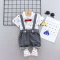 New Summer Baby Boys Clothes Suit Children Short Sleeve Shirt Overalls 2Pcs/sets Toddler Clothing Infant Costume Kids Tracksuits
