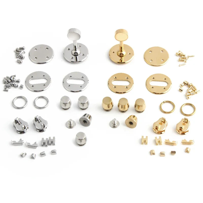 High Qualaity Stainless Steel Metal Clasp Wholesale Bag Twist Turn Lock Set of Lock For Woman Handbag Purse Hardware Accessories