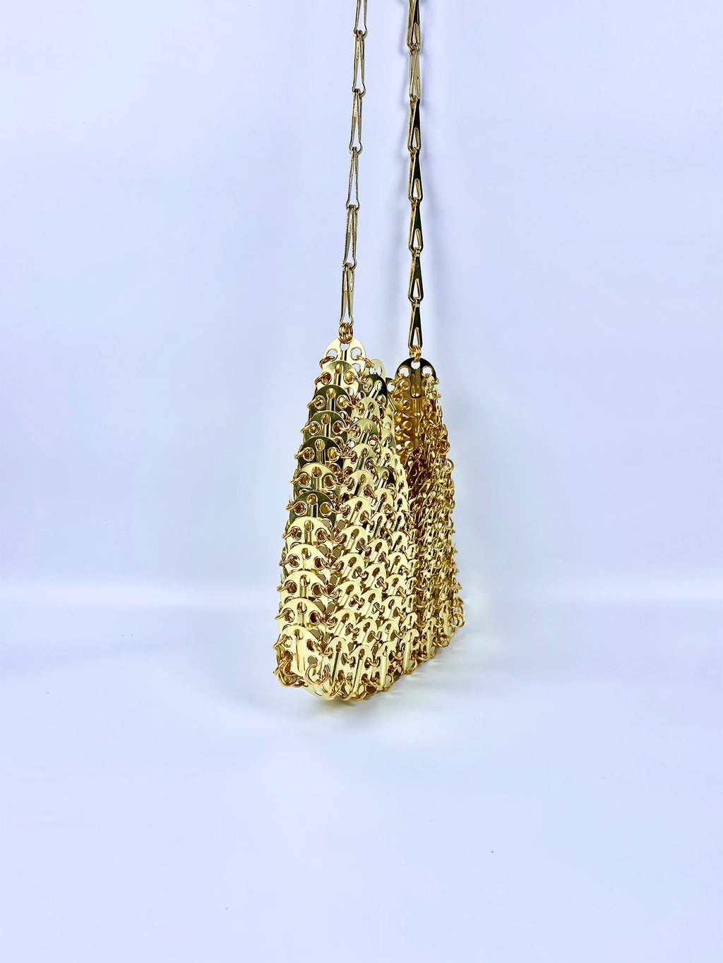 2023 New Network Red Same Style Women's Bag Mobile Bag Chain Shiny Slice Bling One Shoulder Crossbody Bag