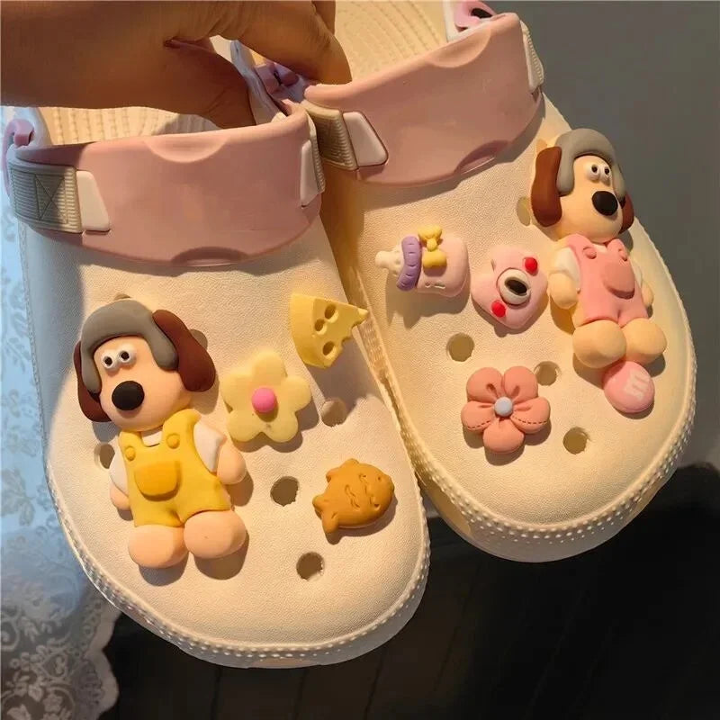 DIY Hole Shoes Charms Set Cute Cartoon Handmade Designer Quality Garden Shoe Decorations Gift for Girls