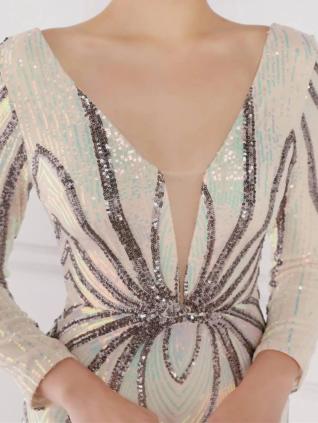 Sexy long sleeve birthday evening dresses for women 2026 elegant luxury wedding party dress vintage maxi sequin dress vestidos