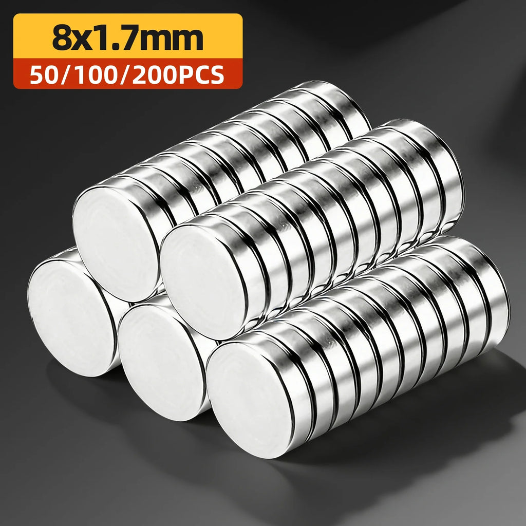 8x2mm imanes Round Strong Refrigerator Magnets for DIY Office Whiteboard Workshop Suitable Tools Home Workplace