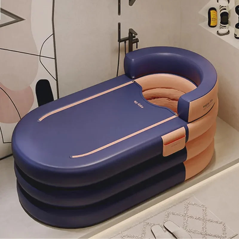Large Capacity Hotel Space Capsule Inflatable Bathtubs Steam Sauna Folding Bathing Bucket Portable Home