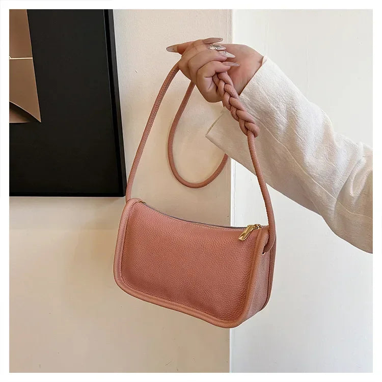 100%Real Cowhide Genuine Leather Fashion Women Crossbody Bag For Ladies New High Capacity Shoulder Bag Handbag Female Purse 2025