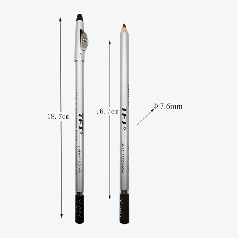 1/3pc Eye Brow Pencil Waterproof Professional Eye Makeup Pen Tip Easy Color Natural Black Brown Cosmetic Eyebrow With Sharpener