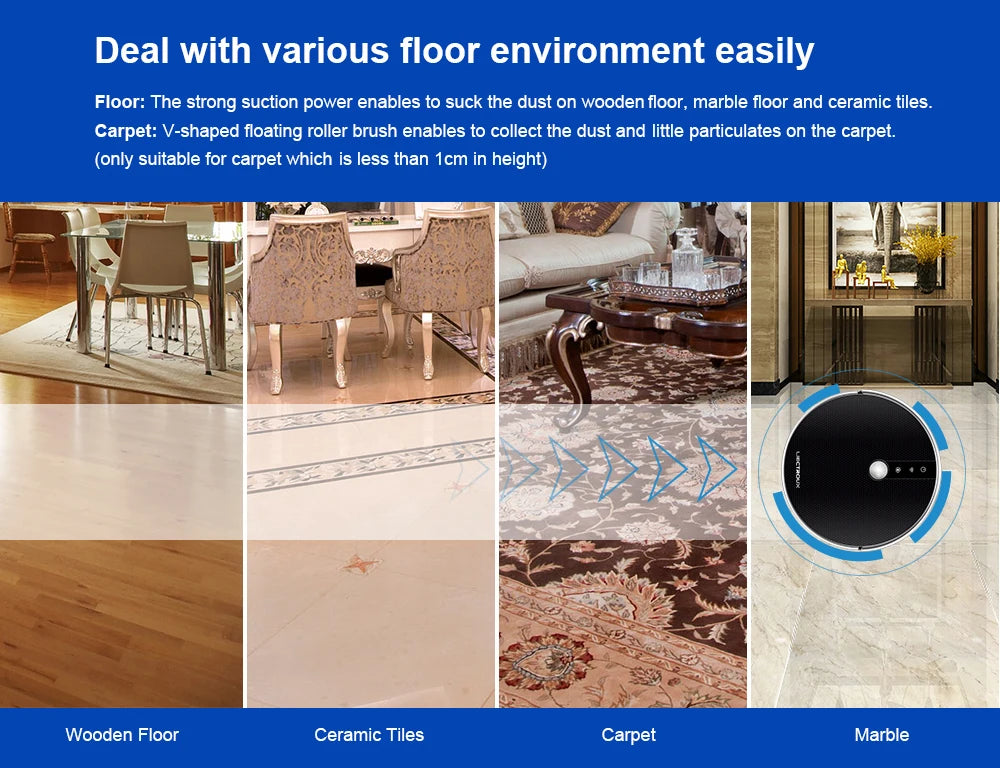 LIECTROUX C30B Robot Vacuum Cleaner AI Map Navigation,Smart Partition,WiFi App,6000Pa Suction,Dry and Wet Mopping,Disinfection