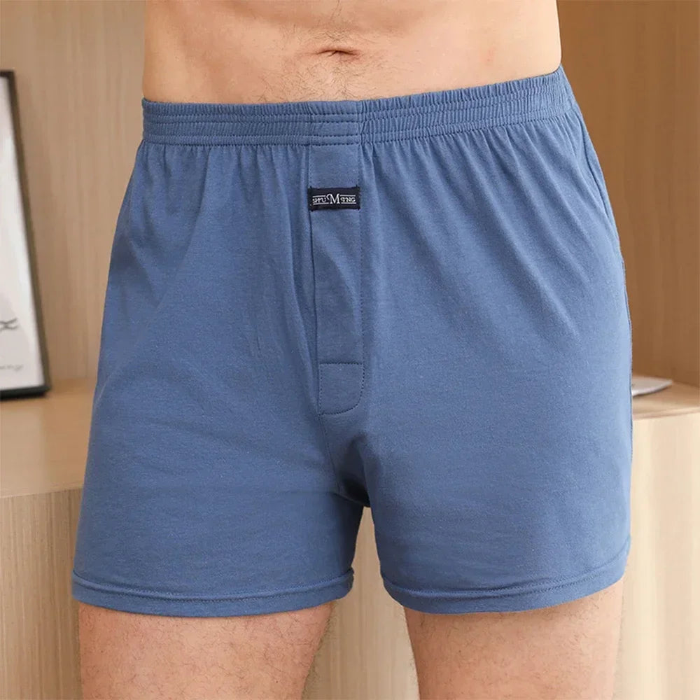 Men's boxer Shorts Breathable Pajama Bottom Underwear male Elastic Waistband Underpant Cotton Comfortable