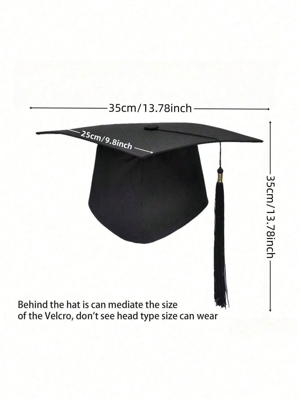 Graduation Hat Black Adult Bachelor Caps with Tassels University Master Congratulation Graduation Party Decoration Supplies