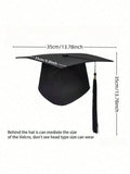 Graduation Hat Black Adult Bachelor Caps with Tassels University Master Congratulation Graduation Party Decoration Supplies