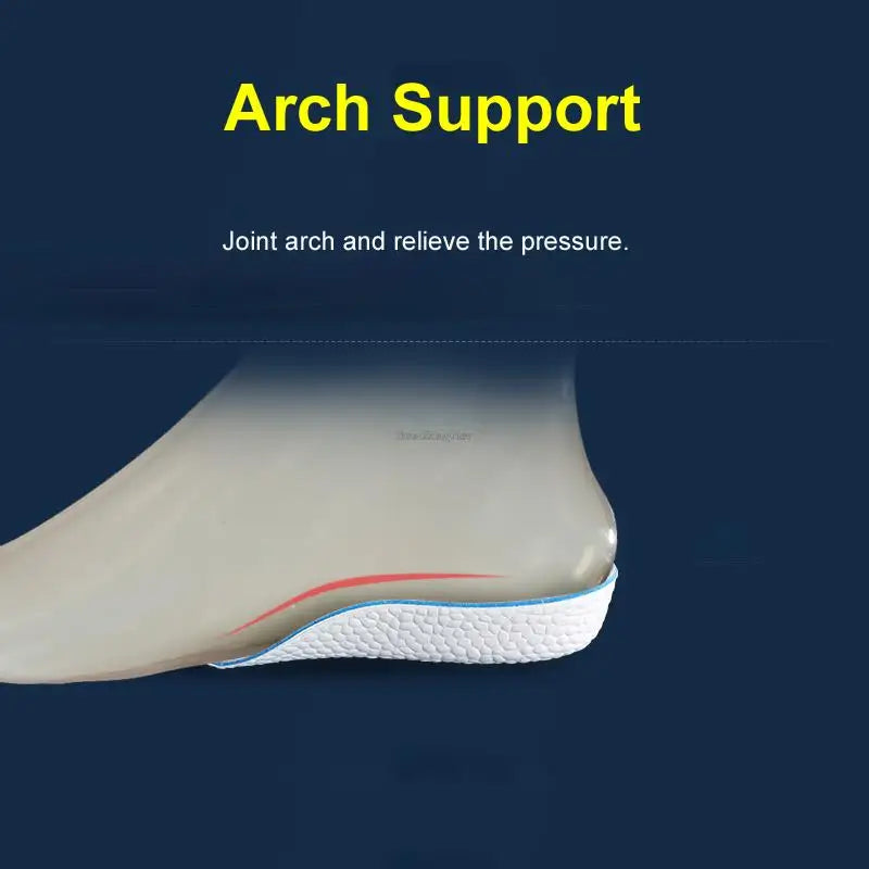 Height Increase Insoles for Men Women Shoes Flat Feet Arch Support Orthopedic Insoles Sneakers Memory Foam Invisible Pads 1 Pair